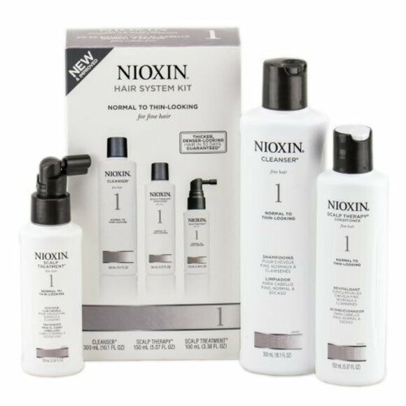 Nioxin System Starter Kit 1 Cleanser, Scalp Therapy, Scalp Treatment (10+5+3oz) - Picture 1 of 1